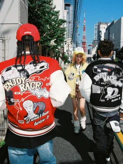 New "Enjoy the Race" Varsity Jacket Jackets