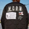 Fashion Patched Flyer Quilted Jacket Jackets