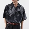 Fashion Boxy Cut Lotus Shirt Shirts