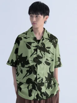 Online Boxy Cut Midori Shirt Shirts
