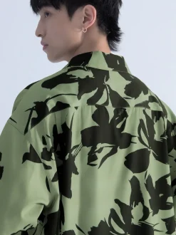 Online Boxy Cut Midori Shirt Shirts