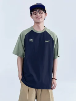 Outlet Contrast Sleeve Tee T-Shirts