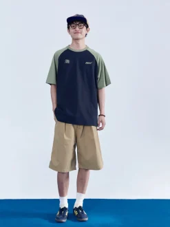 Outlet Contrast Sleeve Tee T-Shirts