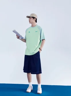 Outlet Contrast Sleeve Tee T-Shirts