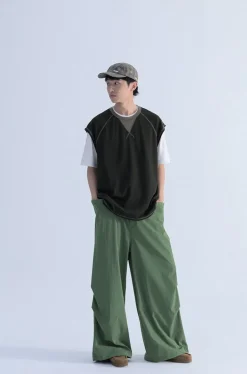Discount Contrast Stitched Sleeveless Tee T-Shirts