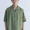 Sale Retro-Striped Button Up Shirts