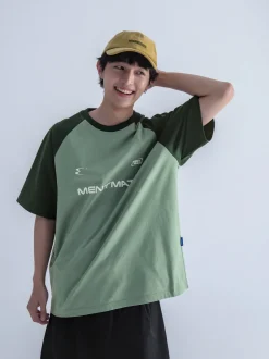 Fashion Two-Tone Logo Tee T-Shirts