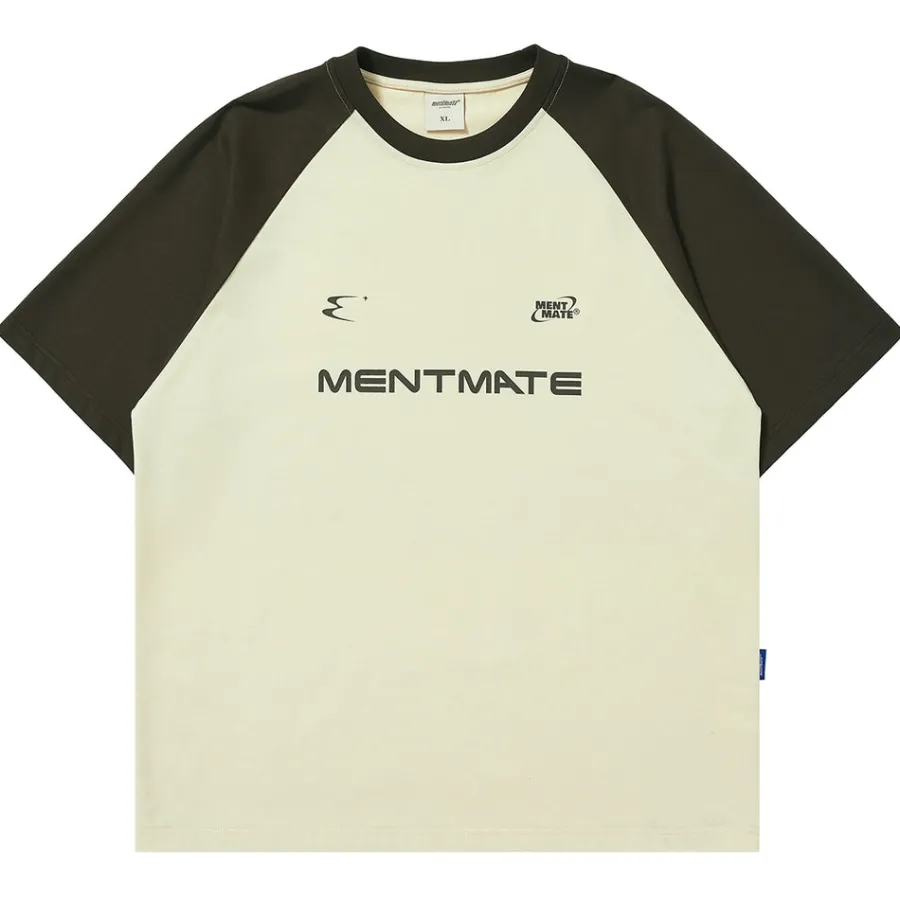 Fashion Two-Tone Logo Tee T-Shirts