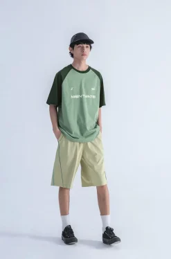 Fashion Two-Tone Logo Tee T-Shirts