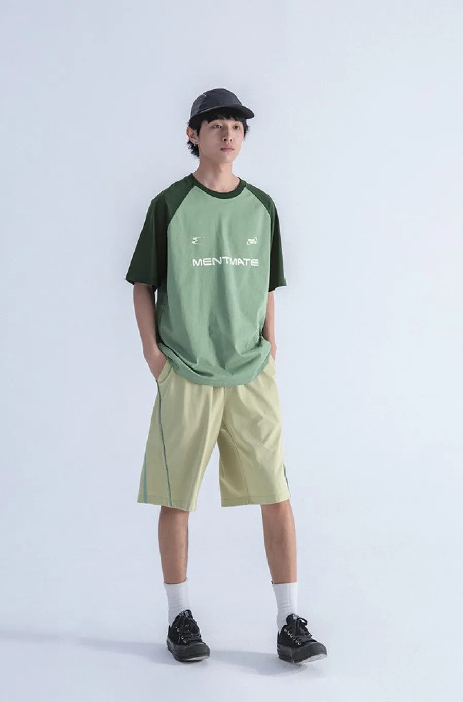 Fashion Two-Tone Logo Tee T-Shirts