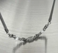 Fashion Silver Beaded Snake Chain Necklace Accessories