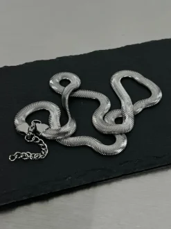 Online Wide Snake Chain Necklace Accessories