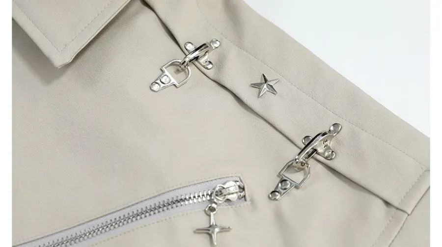 Outlet Star-Studded Bomber Jacket Jackets