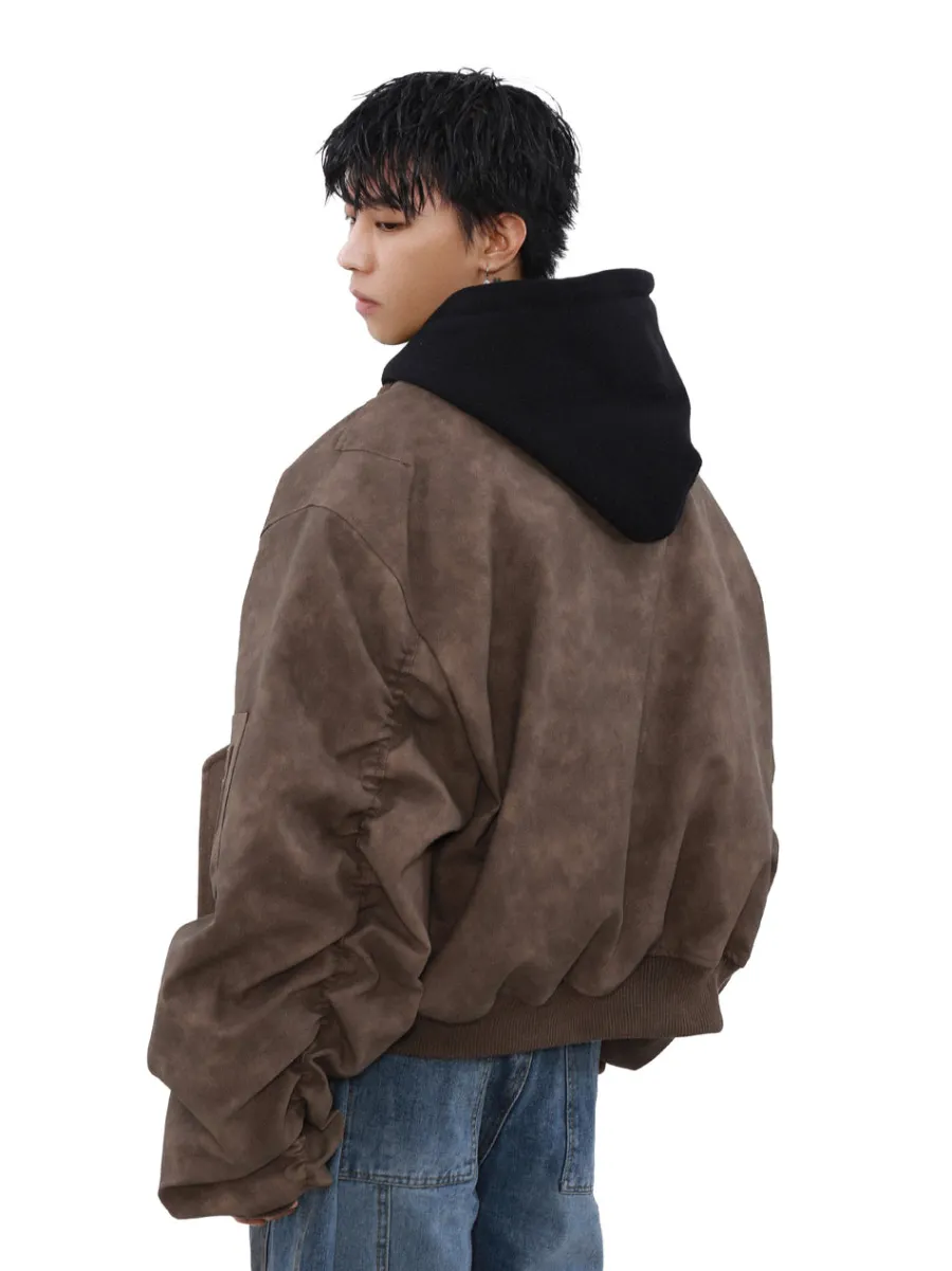 New Vintage Faded Bomber Jacket Jackets