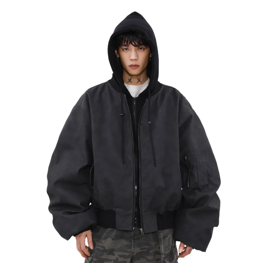 New Vintage Faded Bomber Jacket Jackets