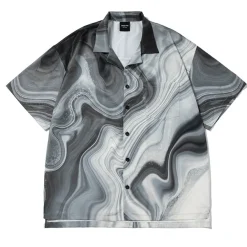 Fashion Marble Button Up Shirt Shirts