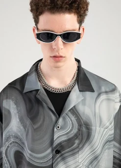 Fashion Marble Button Up Shirt Shirts