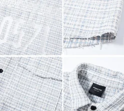 Discount Raw Edge Tweed Flannel Shirts | Jackets
