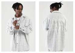 Discount Raw Edge Tweed Flannel Shirts | Jackets