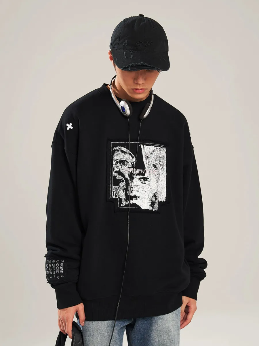 Outlet "Visions" Collage Sweater Sweaters