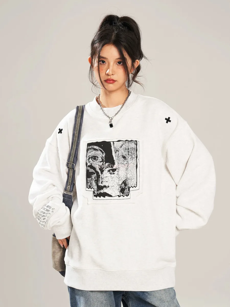 Outlet "Visions" Collage Sweater Sweaters