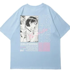 Fashion Palm Springs Anime Girl Tee T-Shirts
