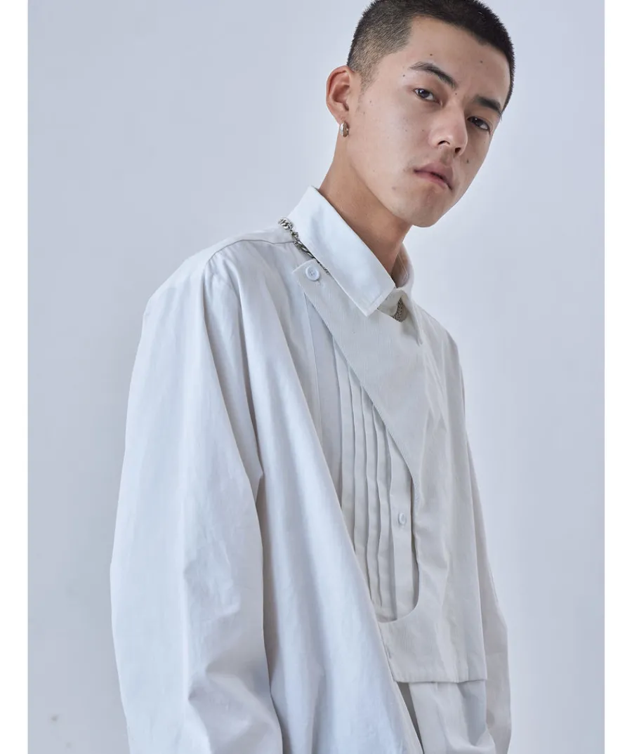 Online Deconstructed Long Sleeve Polo Shirts