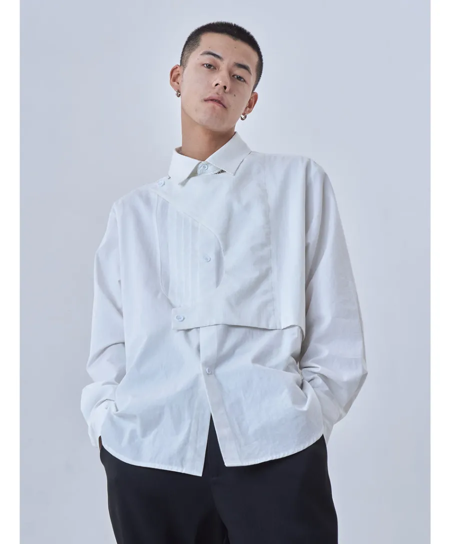 Online Deconstructed Long Sleeve Polo Shirts