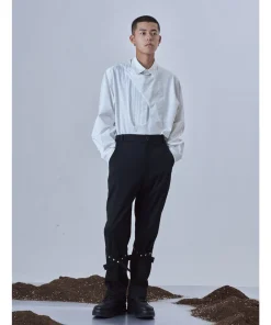 Online Deconstructed Long Sleeve Polo Shirts