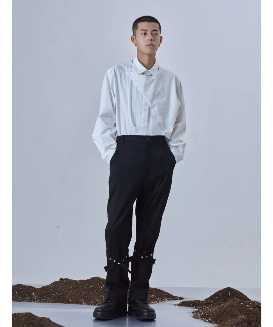 Online Deconstructed Long Sleeve Polo Shirts