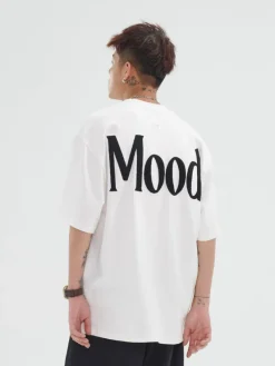 Online Mood Embroidered Tee T-Shirts