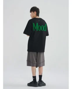 Online Mood Embroidered Tee T-Shirts