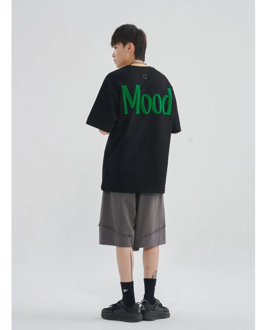 Online Mood Embroidered Tee T-Shirts