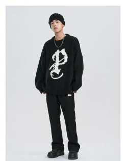 Best Mosaic P Knit Sweater Sweaters