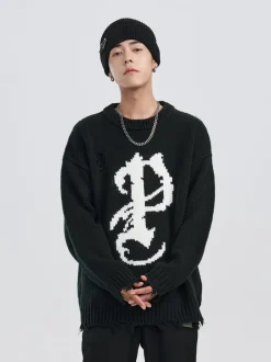 Best Mosaic P Knit Sweater Sweaters