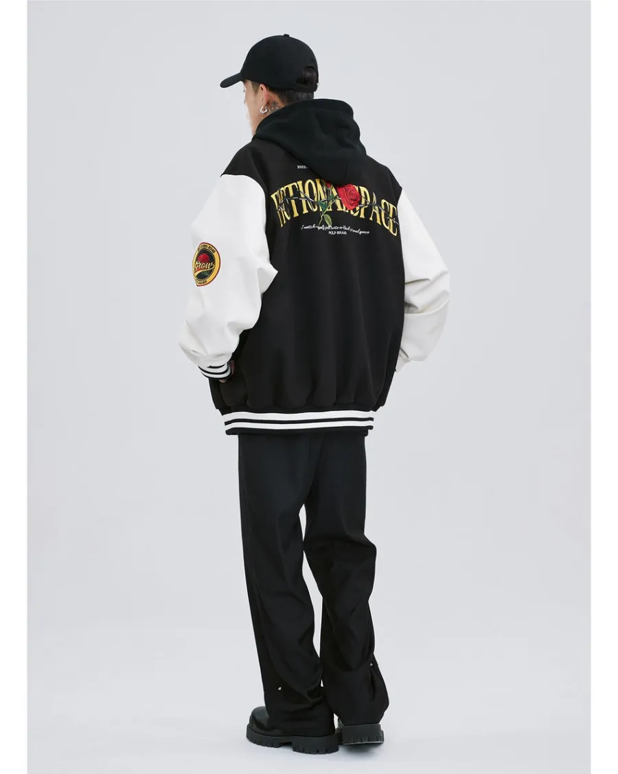 Outlet "Roses & Thorns" Varsity Jacket Jackets