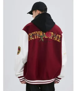 Outlet "Roses & Thorns" Varsity Jacket Jackets