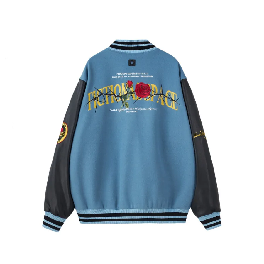 Outlet "Roses & Thorns" Varsity Jacket Jackets