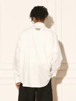 Outlet Portrait Button Long Sleeve Shirts
