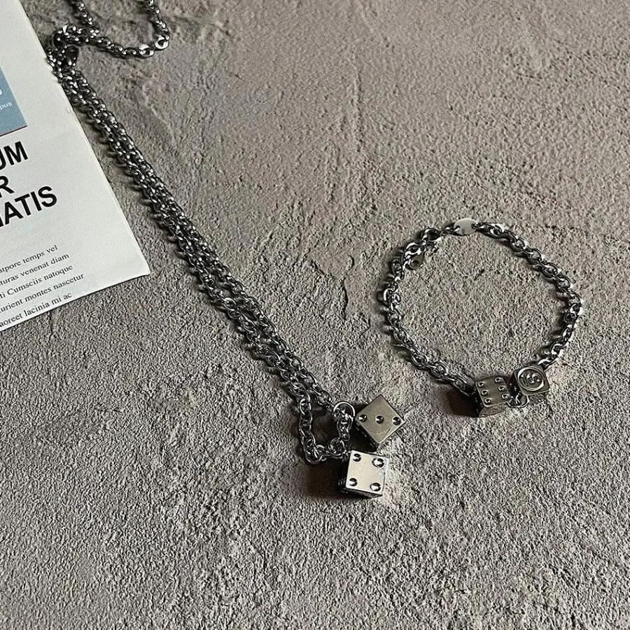 Discount Double Dice Necklace Accessories