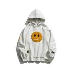 Best Smiley Patch Hoodie Hoodies