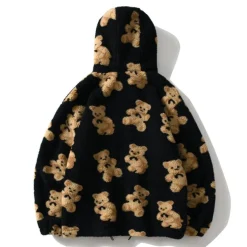 Online Teddy Bear Hooded Fleece Jacket Jackets | Hoodies