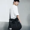 Clearance Washed Denim Distressed Messenger Bag Accessories