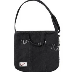 Clearance Washed Denim Distressed Messenger Bag Accessories