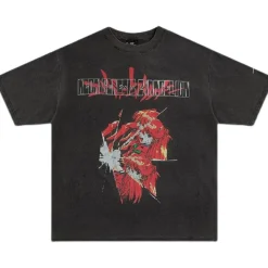 New Vintage Washed "Asuka Sehnsucht" Oversized Tee T-Shirts