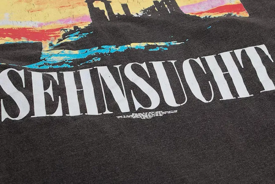 New Vintage Washed "Asuka Sehnsucht" Oversized Tee T-Shirts