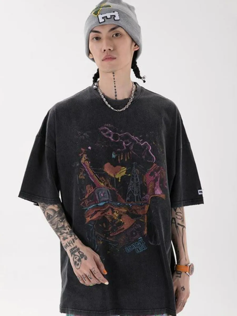 Clearance Vintage Washed Chaos Tee T-Shirts