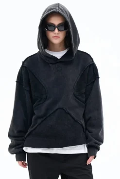 Sale Vintage Washed Deconstructed Forgiveness Hoodie Hoodies