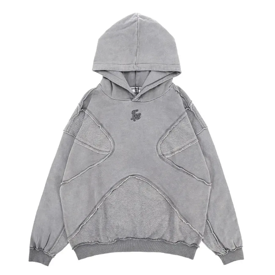 Sale Vintage Washed Deconstructed Forgiveness Hoodie Hoodies