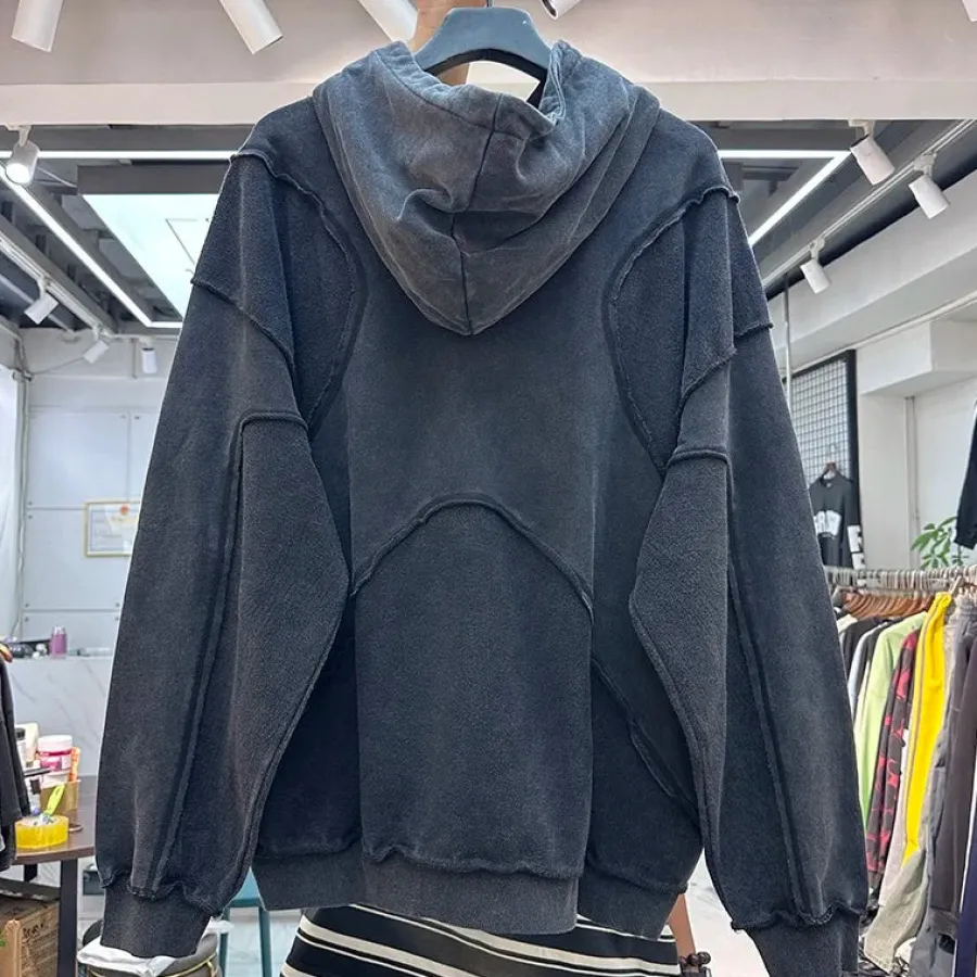 Sale Vintage Washed Deconstructed Forgiveness Hoodie Hoodies